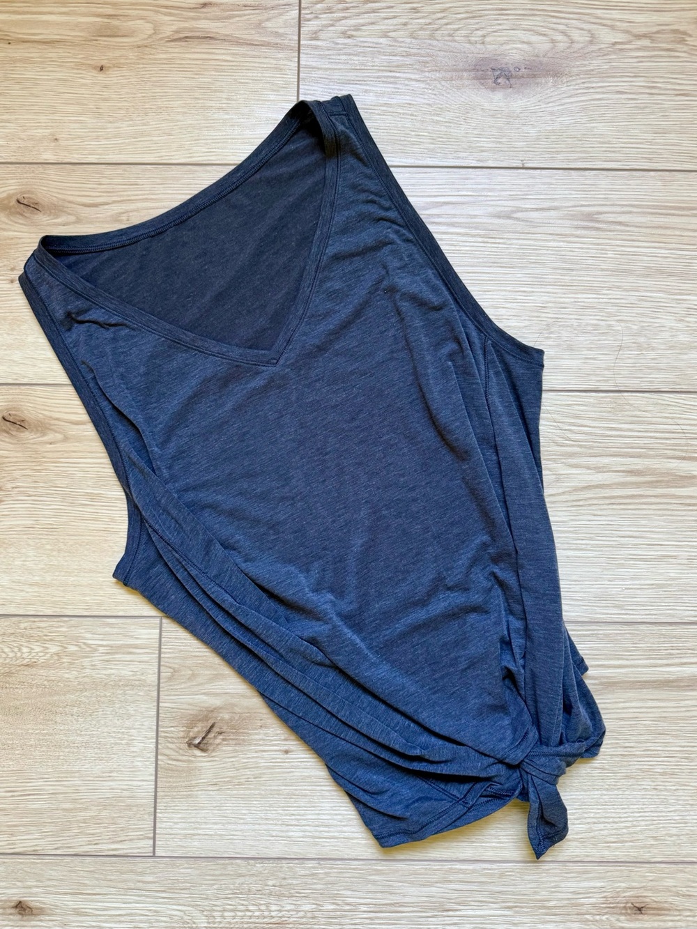 lululemon grey tie tank top small